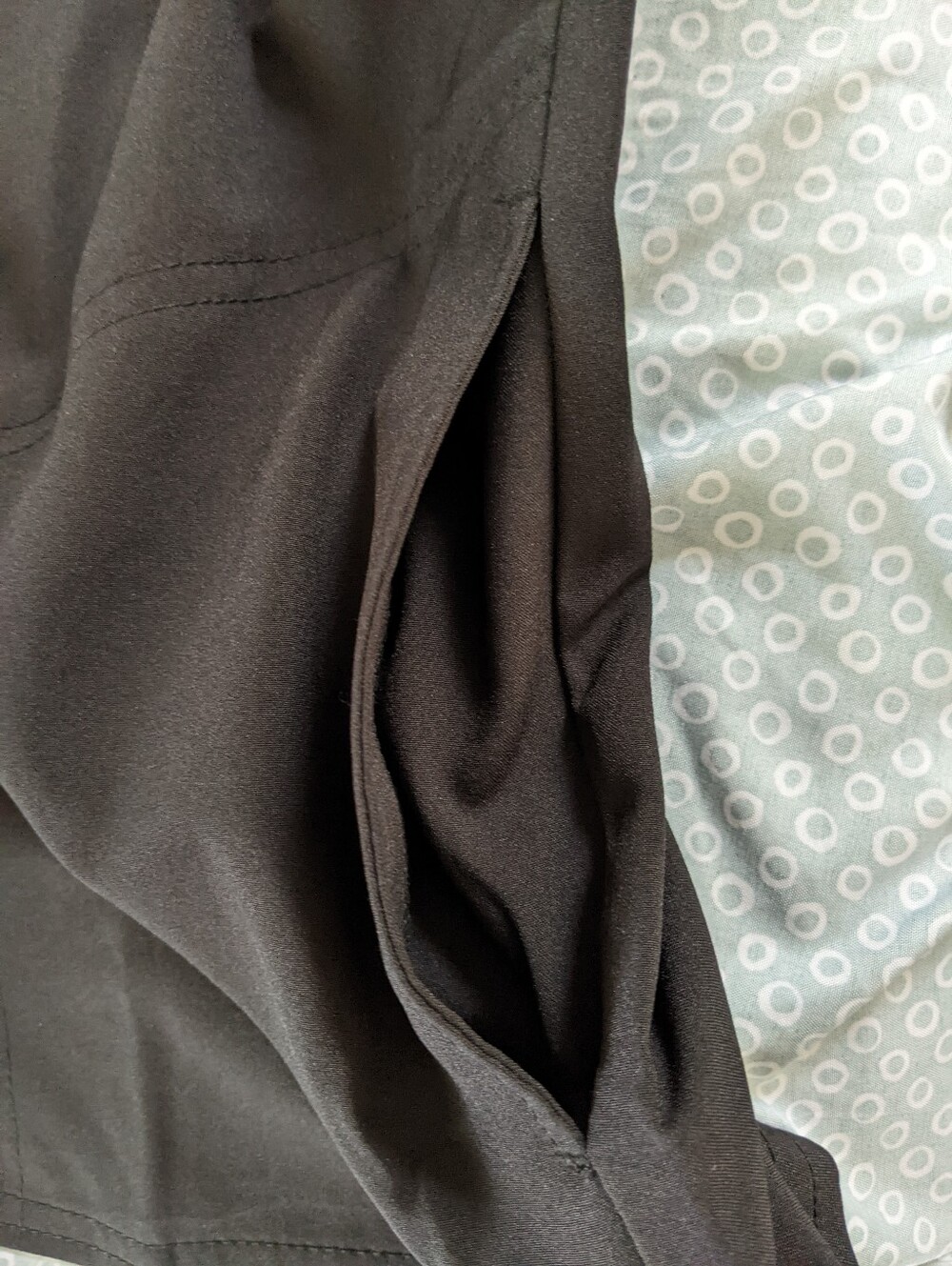 Black Unisex Scrub Top